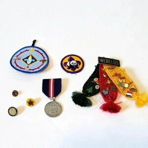 Boy Scouts Pins Badges Lot of 7 Vintage World Conservation US Heritage + More